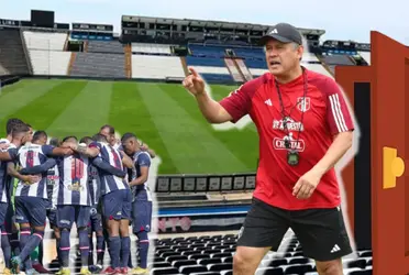 El DT de la Bicolor fue visto en las instalaciones del cuadro blanquiazul