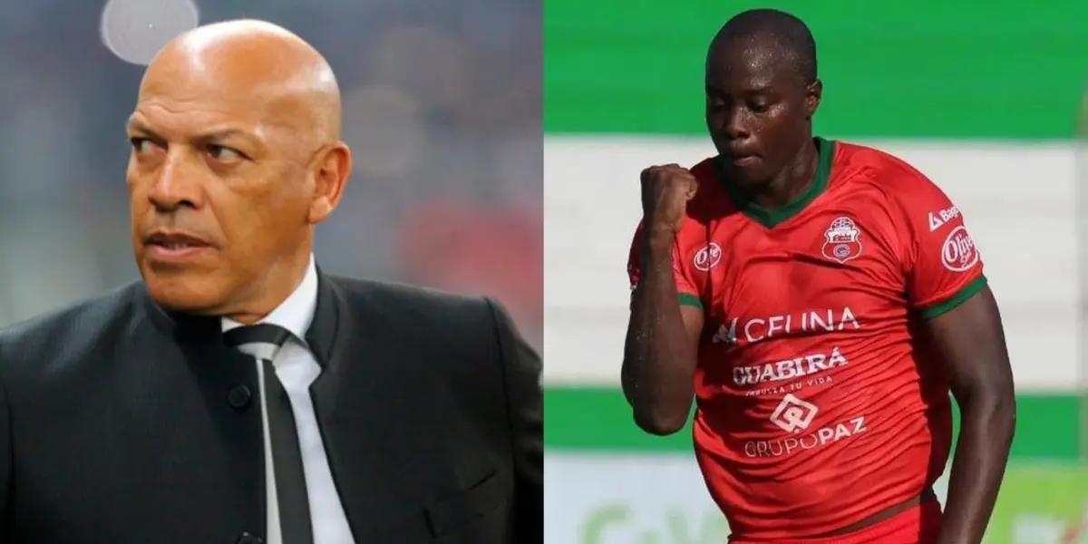 El entrenador celeste tuvo que salir a defender la trayectoría de John Jairo Mosquera