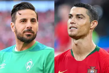 El ex delantero peruano vio de cerca a Cristiano Ronaldo en el Allianz Arena.