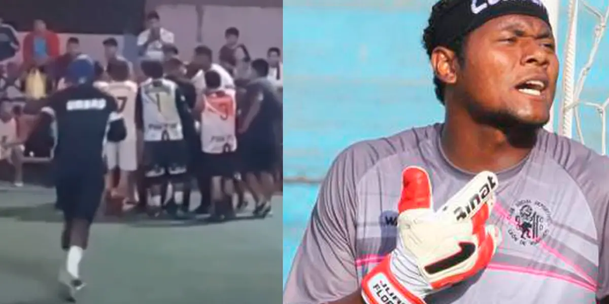 El exportero de Universitario estuvo presente en un partido de fulbito en dónde terminó repartiendo puñetes