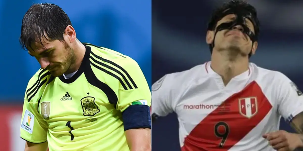 El goleador sometió al portero estrella español