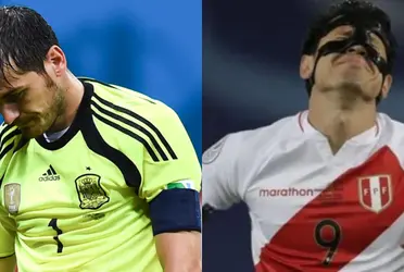 El goleador sometió al portero estrella español