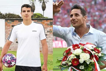 El joven delantero se pone a la par del ex capitán de la Selección Peruana.