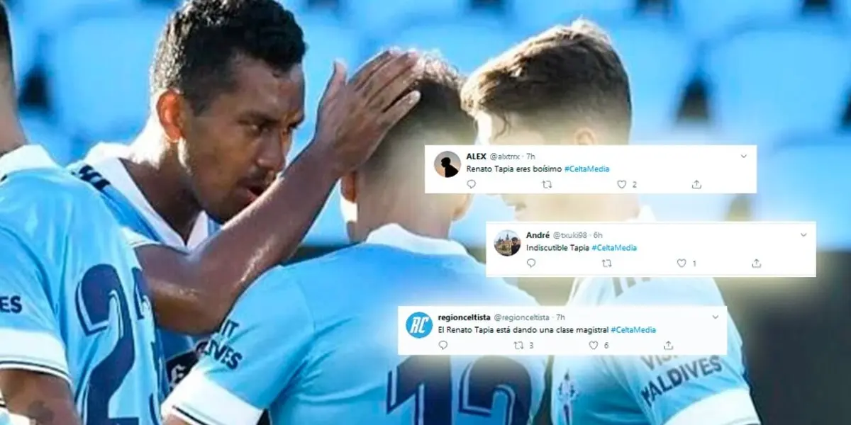 El jugador de la Selección Nacional Peruana de Fútbol está logrando sumar grandes actuaciones en el Celta de Vigo y la hinchada se derrite por él