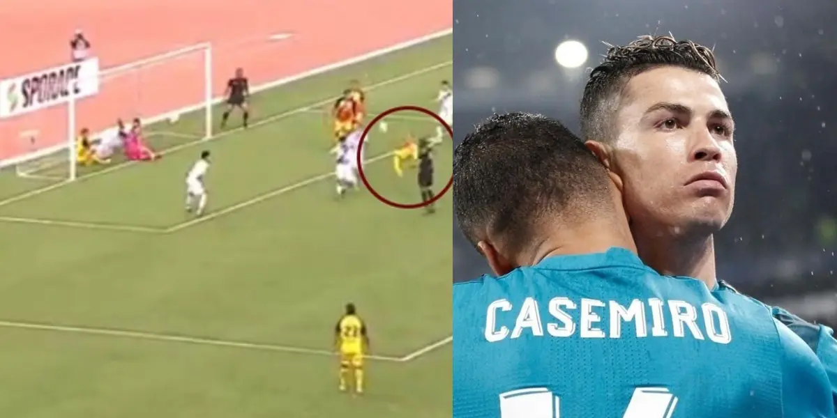 El jugador peruano intentó imitar a Cristiano Ronaldo con una increíble chalaca pero no lo logró