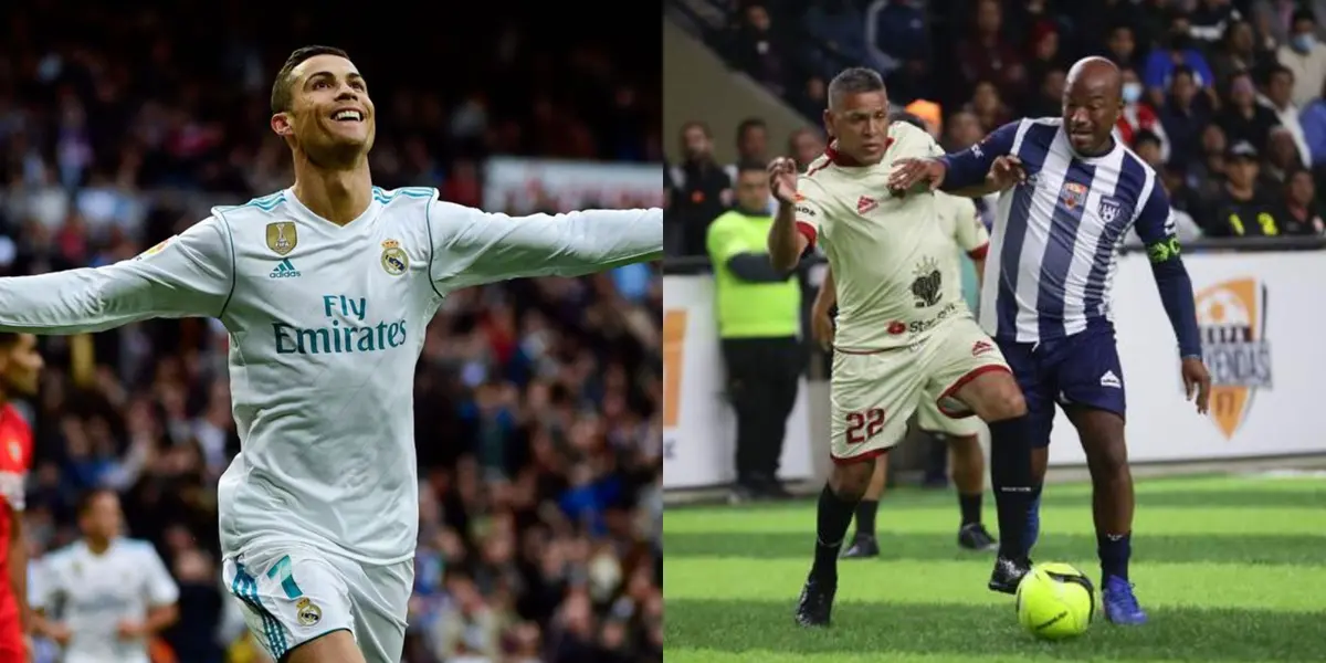 El jugador se topó con grandes figuras del fútbol mundial