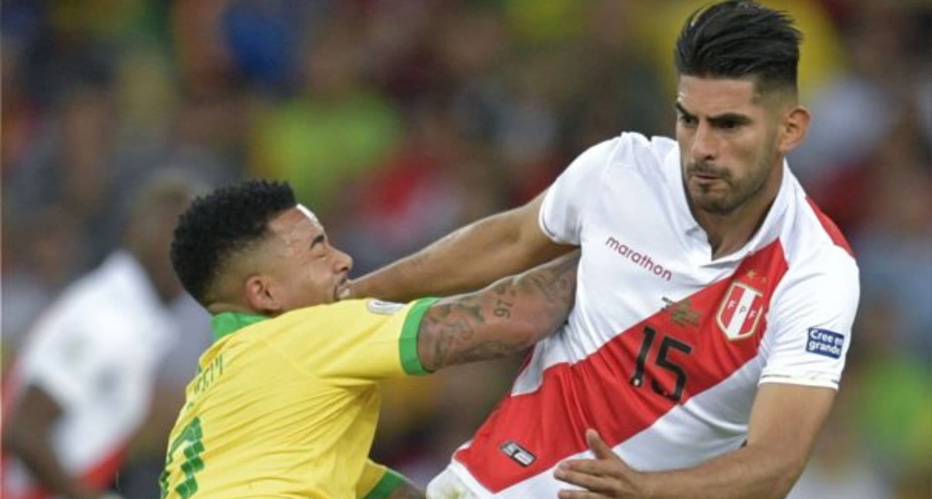 El jugador ya tuvo un encontrón con el central peruano