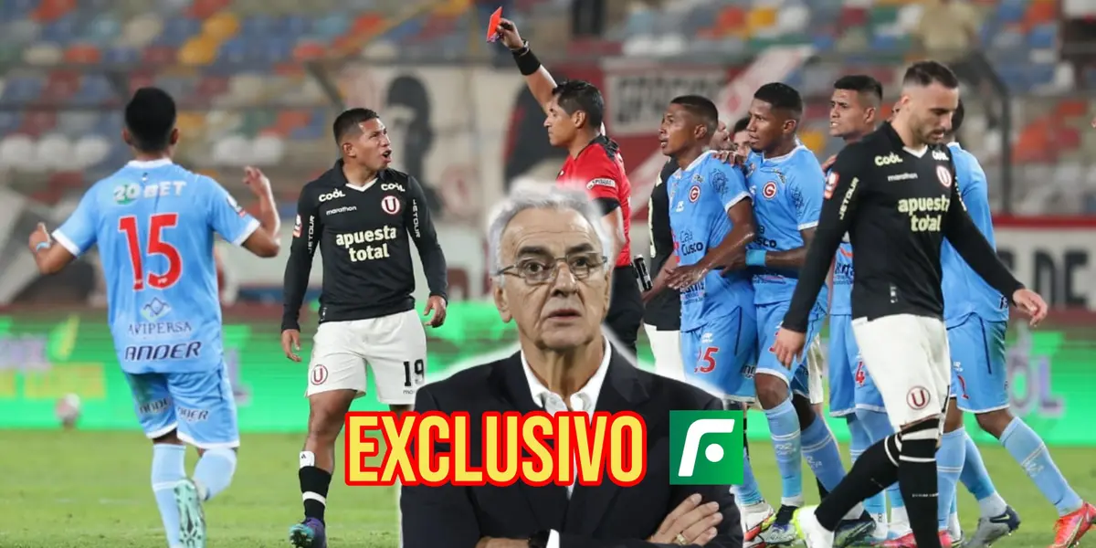 El ‘Orejas’ salió expulsado del partido, perjudicando a Universitario.