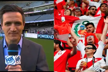 El periodista aceptó que la hinchada peruana genera presión