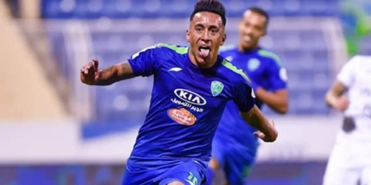 El peruano se lució en el encuentro de su equipo por la liga de Arabia Saudita