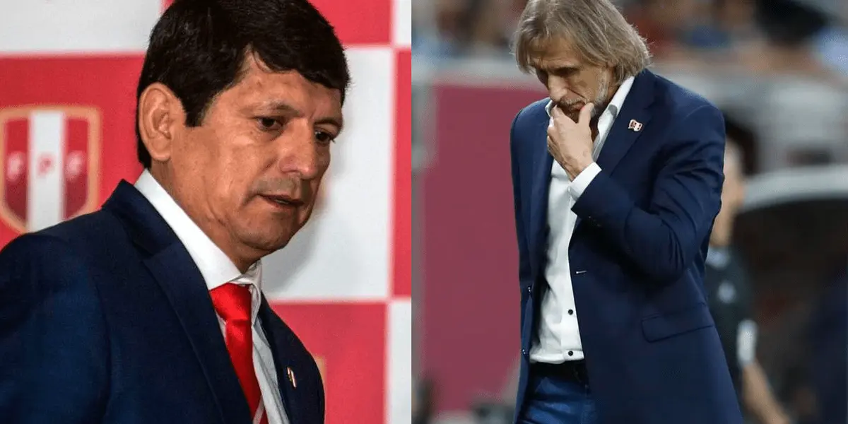 El presidente de la FPF, Agustín Lozano terminó furioso con Ricardo Gareca tras la conferencia de prensa