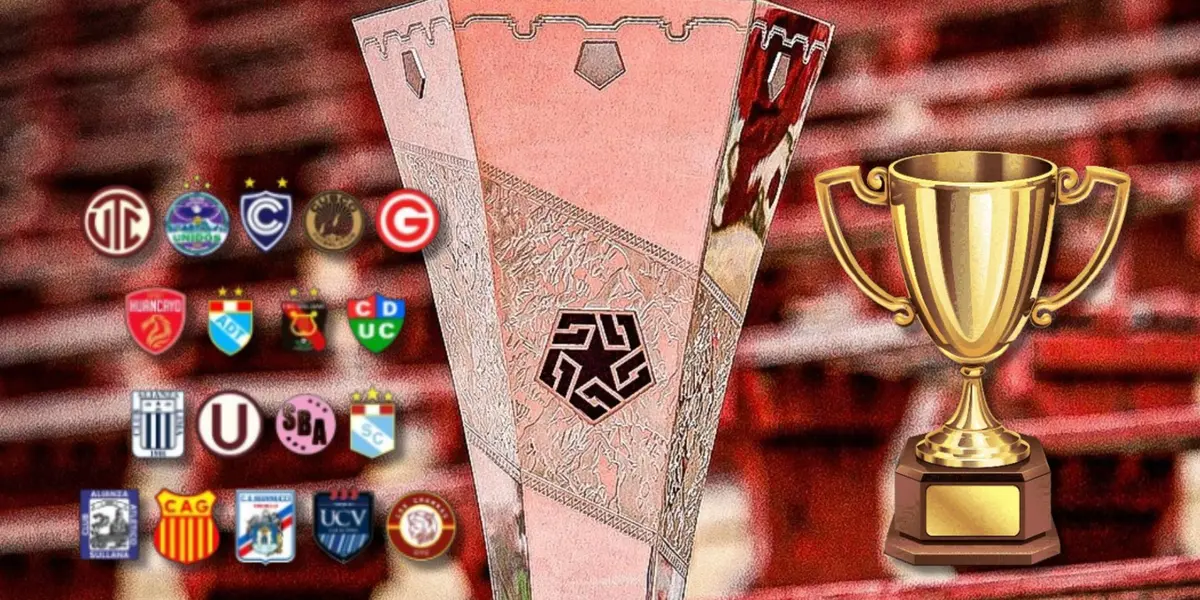 El trofeo de la Liga 1 2024
