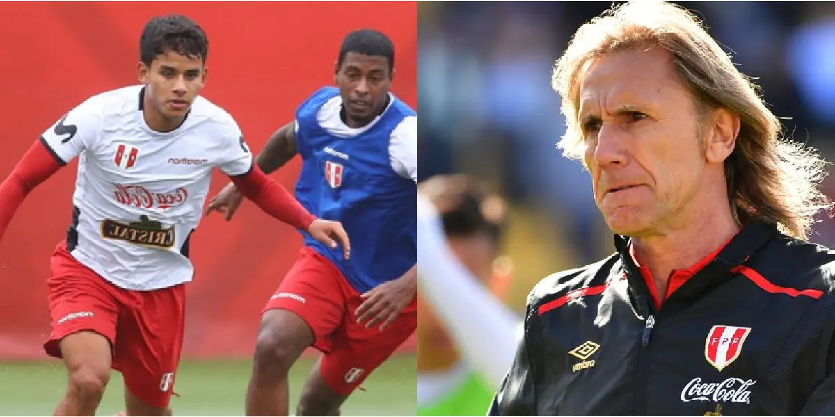 En el minuto 14 del primer tiempo, el lateral de Sporting Cristal se proyectó desde el inicio del área peruana, pero el Tigre le llamó la atención.