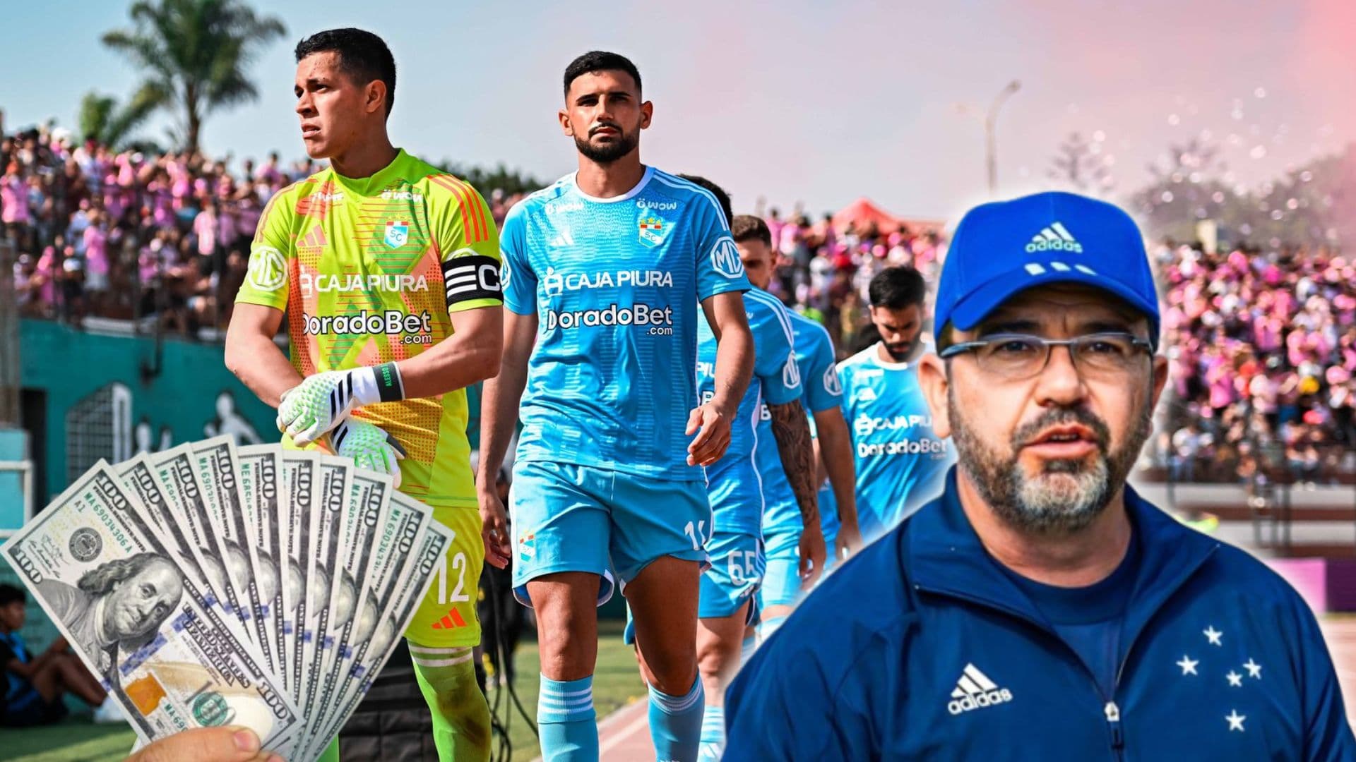 Enderson Moreira como entrenador de Sporting Cristal.