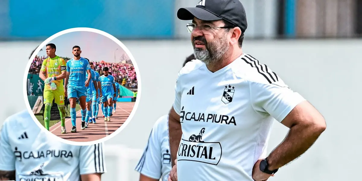 Enderson Moreira como entrenador de Sporting Cristal.