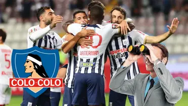 Equipo de Alianza Lima celebrando gol 