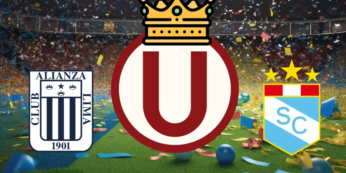 Escudos de Universitario, Alianza Lima y Sporting Cristal