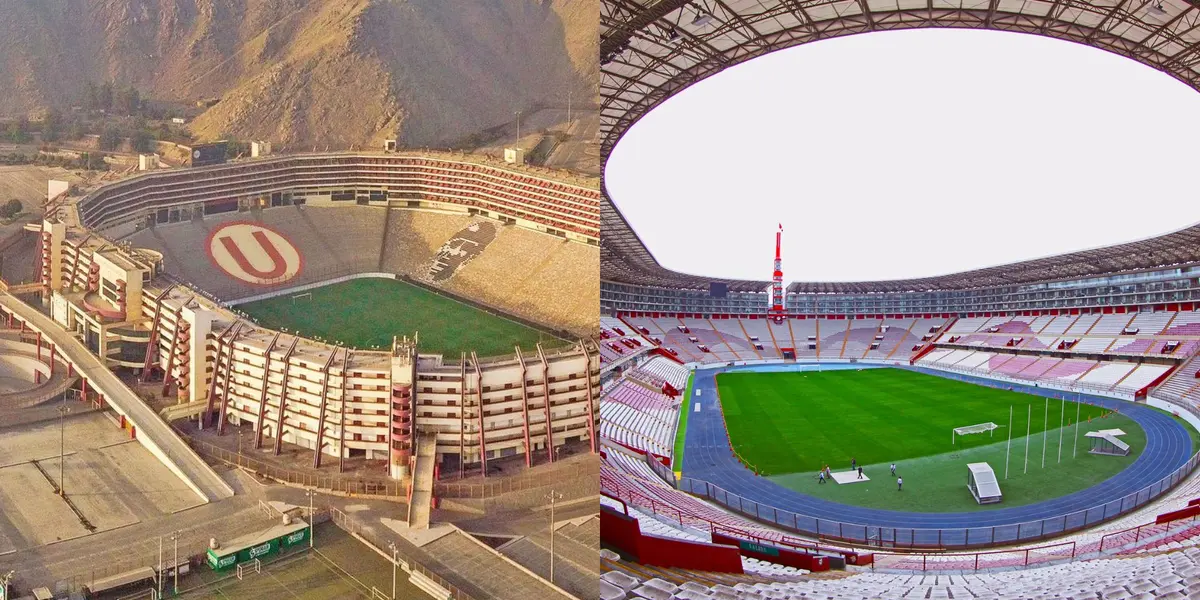 Estadio Monumental y Nacional.