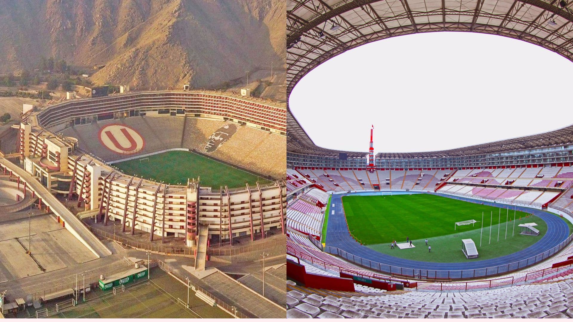 Estadio Monumental y Nacional.
