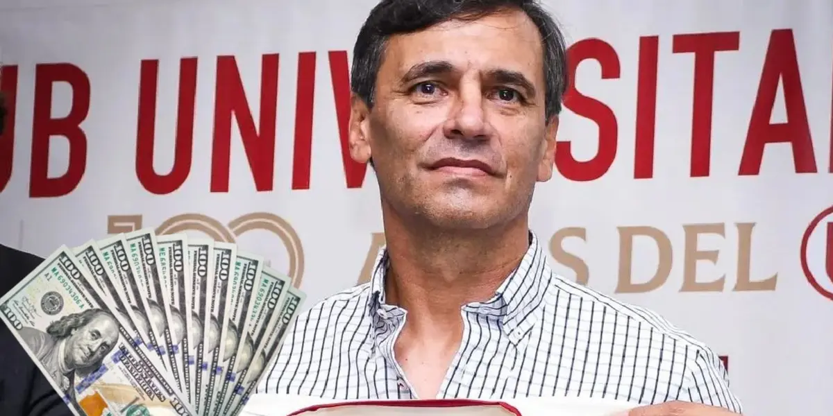 Fabián Bustos como técnico de Universitario e Deportes.