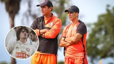 Fabián Bustos conversando (Foto: Universitario)