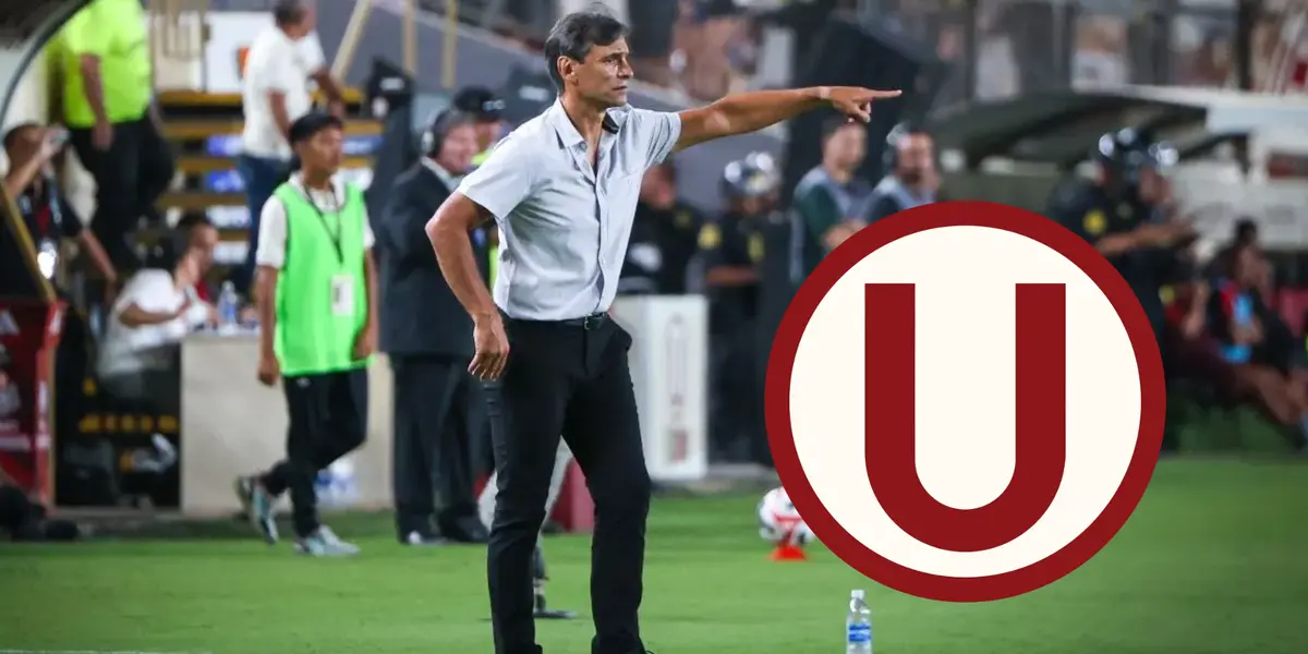 Fabián Bustos dando indicaciones (Foto: Universitario)