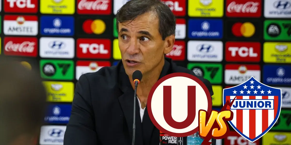 Fabián Bustos en conferencia de prensa post partido Universitario vs Junior de Barranquilla