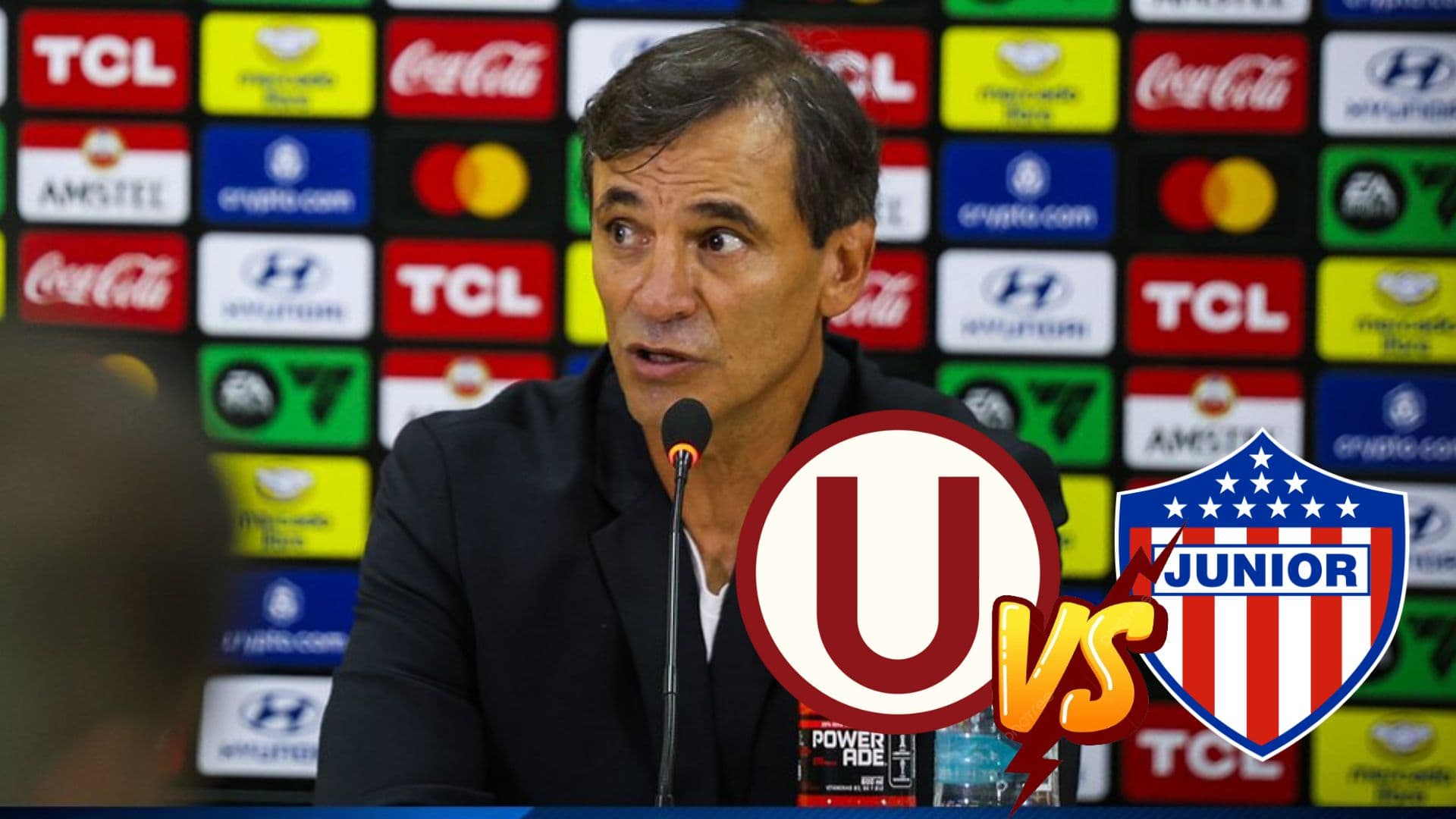 Fabián Bustos en conferencia de prensa post partido Universitario vs Junior de Barranquilla