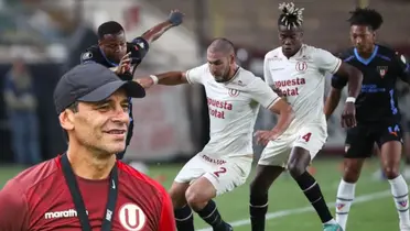 Fabián Bustos feliz, mientras Saravia y Portocarrero se enfrentan a LDU