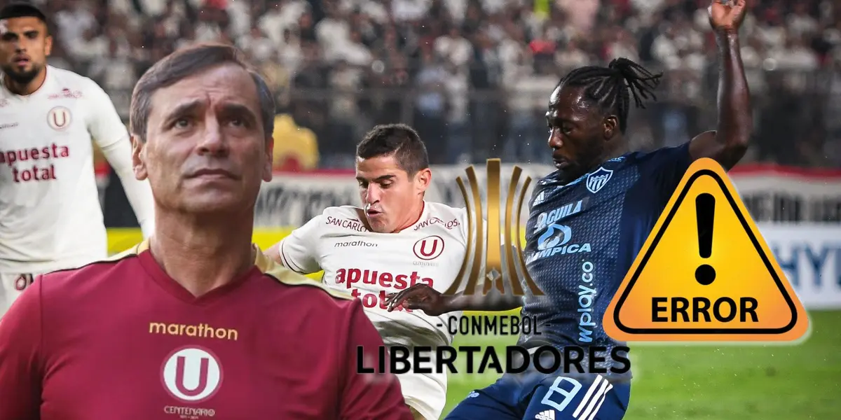 Fabián Bustos observando una acción del juego entre Universitario vs Junior de Barranquilla