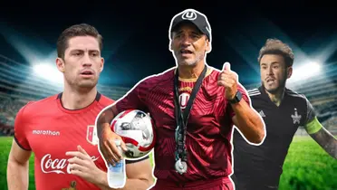 Fabián Bustos señalando, Santiago Ormeño en Perú y Gustavo Dulanto en Sheriff