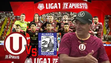 Fabián Bustos viendo el 11 titular de la ´U´ que presentó en Trujillo ante UCV