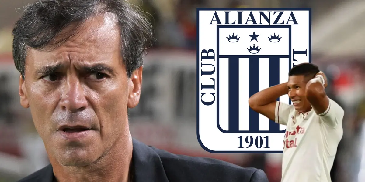 Fabián Bustos viendo serio y Edison Flores lamentándose (Foto: Perú 21)