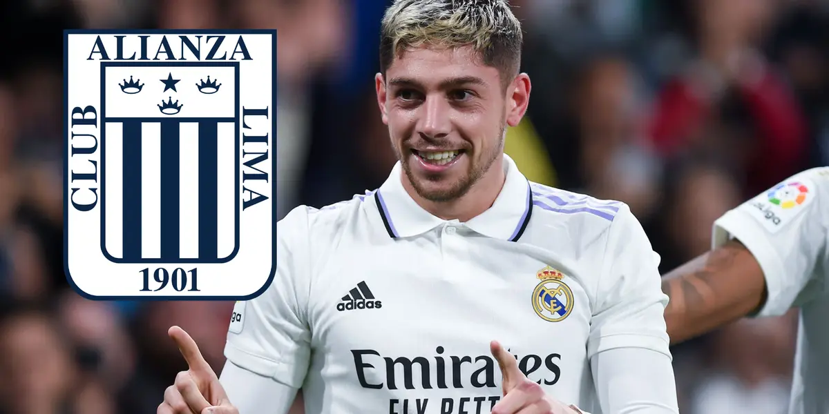 Federico Valverde celebrando gol