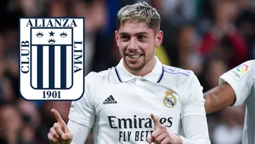 Federico Valverde celebrando gol