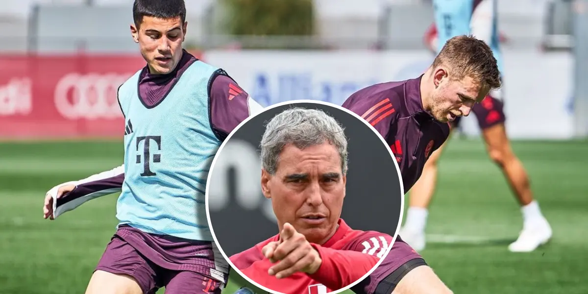 Felipe Chávez y Chemo del Solar (Foto: Bayern Múnich y FPF).