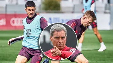 Felipe Chávez y Chemo del Solar (Foto: Bayern Múnich y FPF).