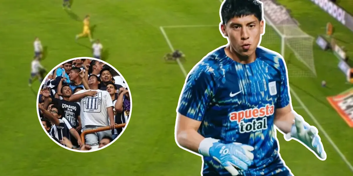 Franco Saravia calentando (Foto: Captura - Alianza Lima)