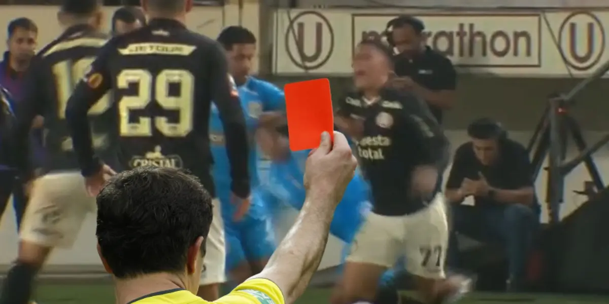 Futbolista de Binacional se ganó la roja tras un patadón a Yuriel Celi.