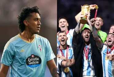 Futbolista peruano se lució ante un argentino campeón mundial