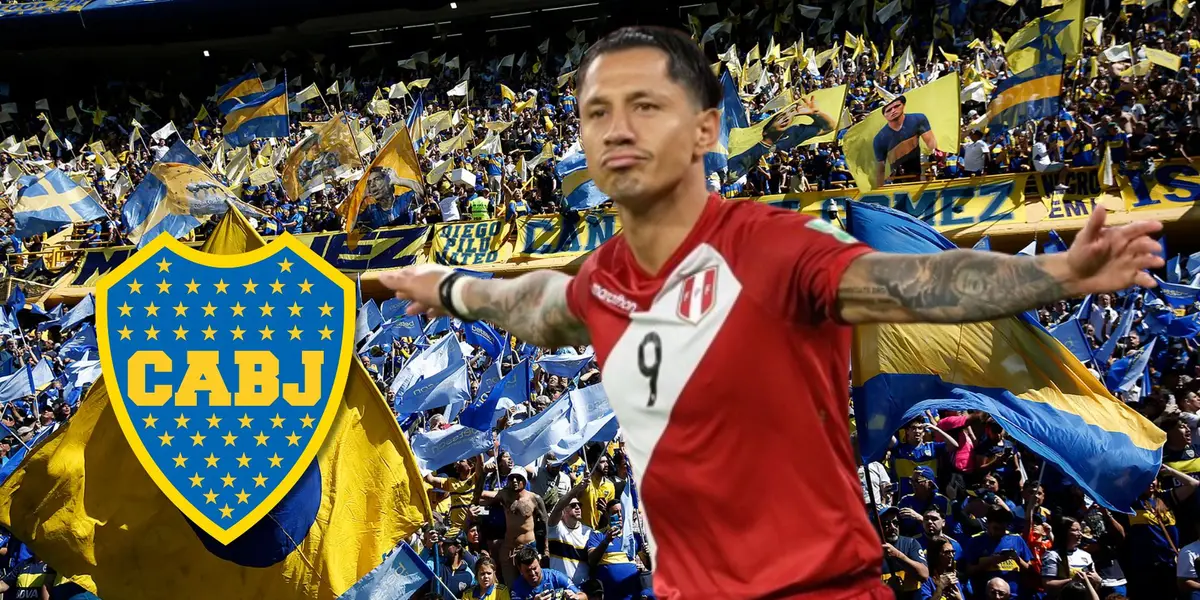 Gianluca Lapadula celebrando y vistiendo la camiseta de la Selección Peruana