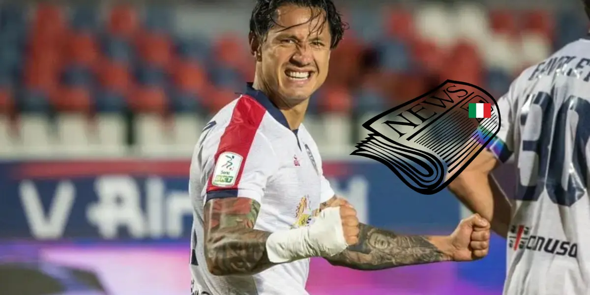 Gianluca Lapadula con la camiseta de Cagliari. FOTO: RPP