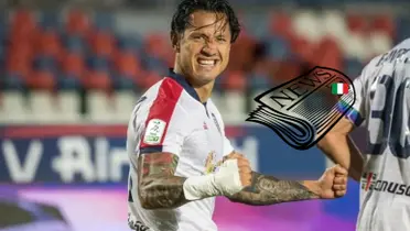 Gianluca Lapadula con la camiseta de Cagliari. FOTO: RPP