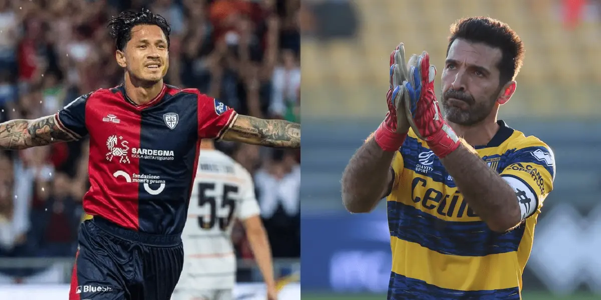 Gianluca Lapadula dejó muy mal a Gianluigi Buffon en la Serie B