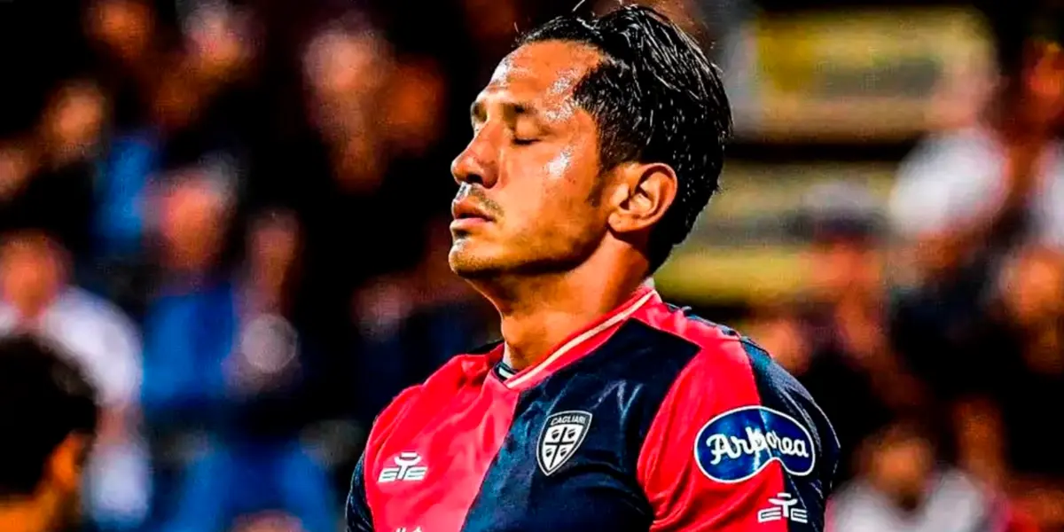Gianluca Lapadula la pasa muy mal en el fútbol italiano y le dieron tremendo golpe