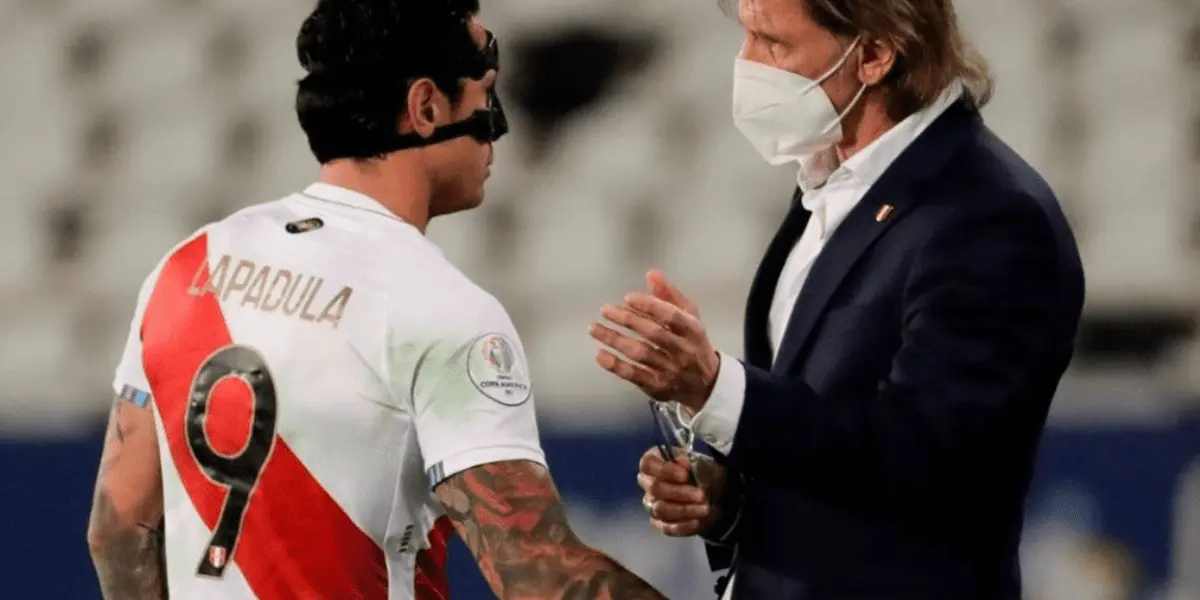 Gianluca Lapadula no la pensó dos veces y dejó un bonito mensaje para despedir a Ricardo Gareca