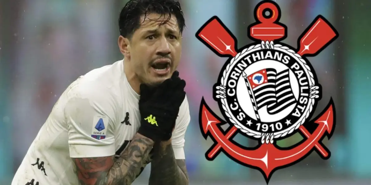 Gianluca Lapadula no es bien visto por los hinchas del Corinthians