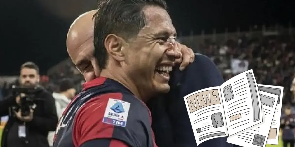 Gianluca Lapadula sonriendo