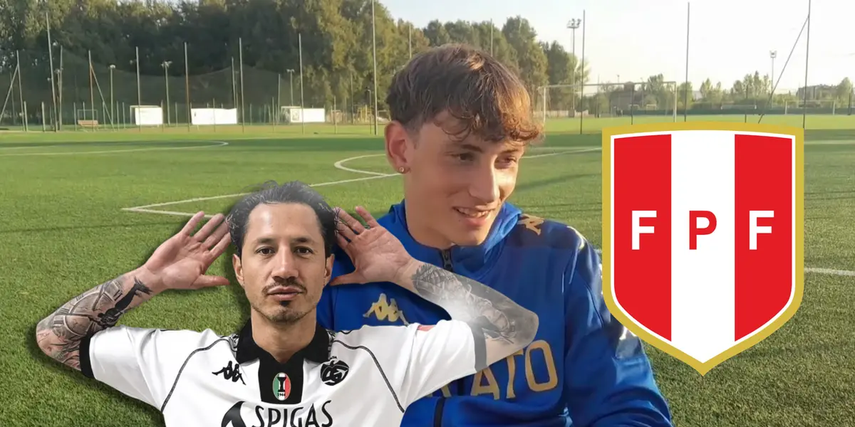 Gianluca Lapadula y Mateo Stickler (Foto: Spezia y Youtube)