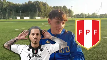 Gianluca Lapadula y Mateo Stickler (Foto: Spezia y Youtube)